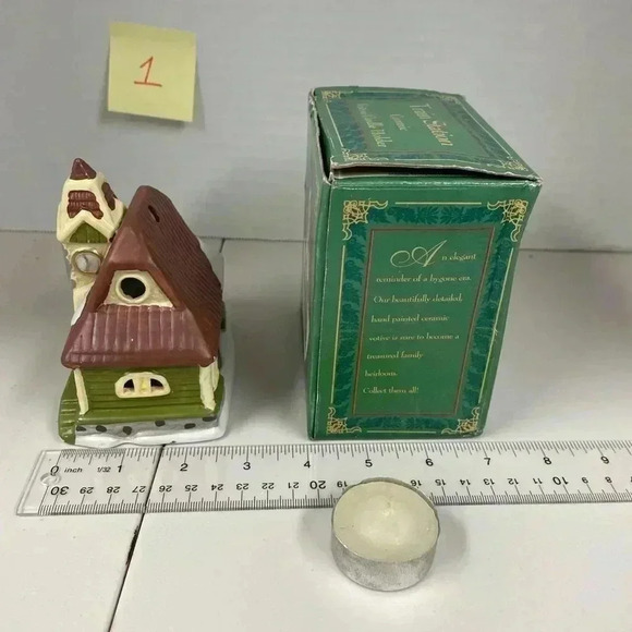 Giftco Inc Ceramic Train Station Votive Candle Holder - Picture 4 of 7